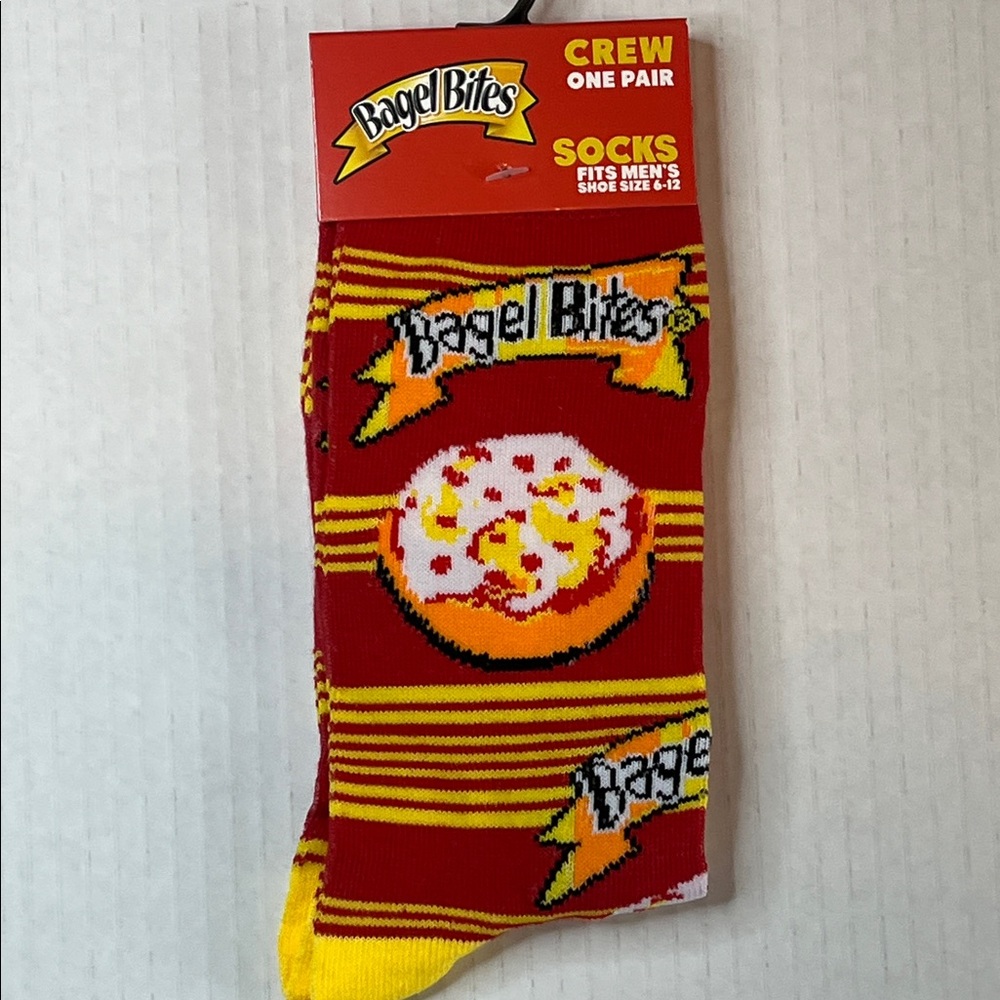Red and Yellow Men's Crew Socks